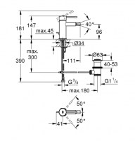 MONOMANDO BIDE ESSENCE GROHE